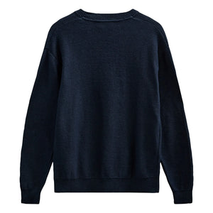 Anerkjendt - Akebbe Cotton Sweater | Dark Blue