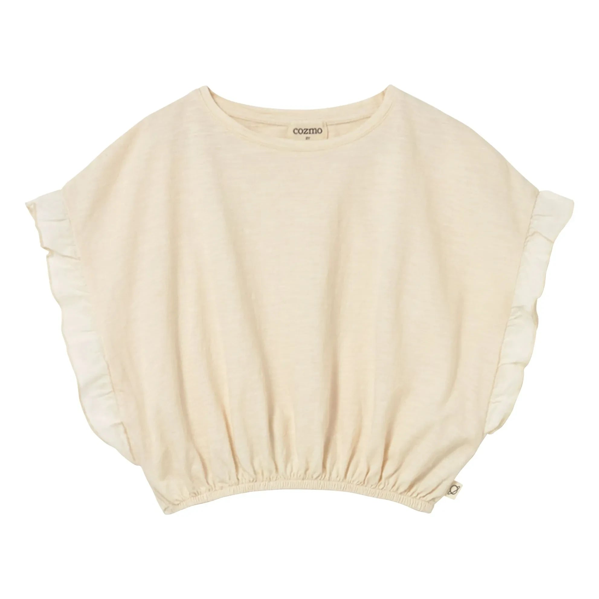 Cozmo - Iris Ruffled T-shirt | Ivory