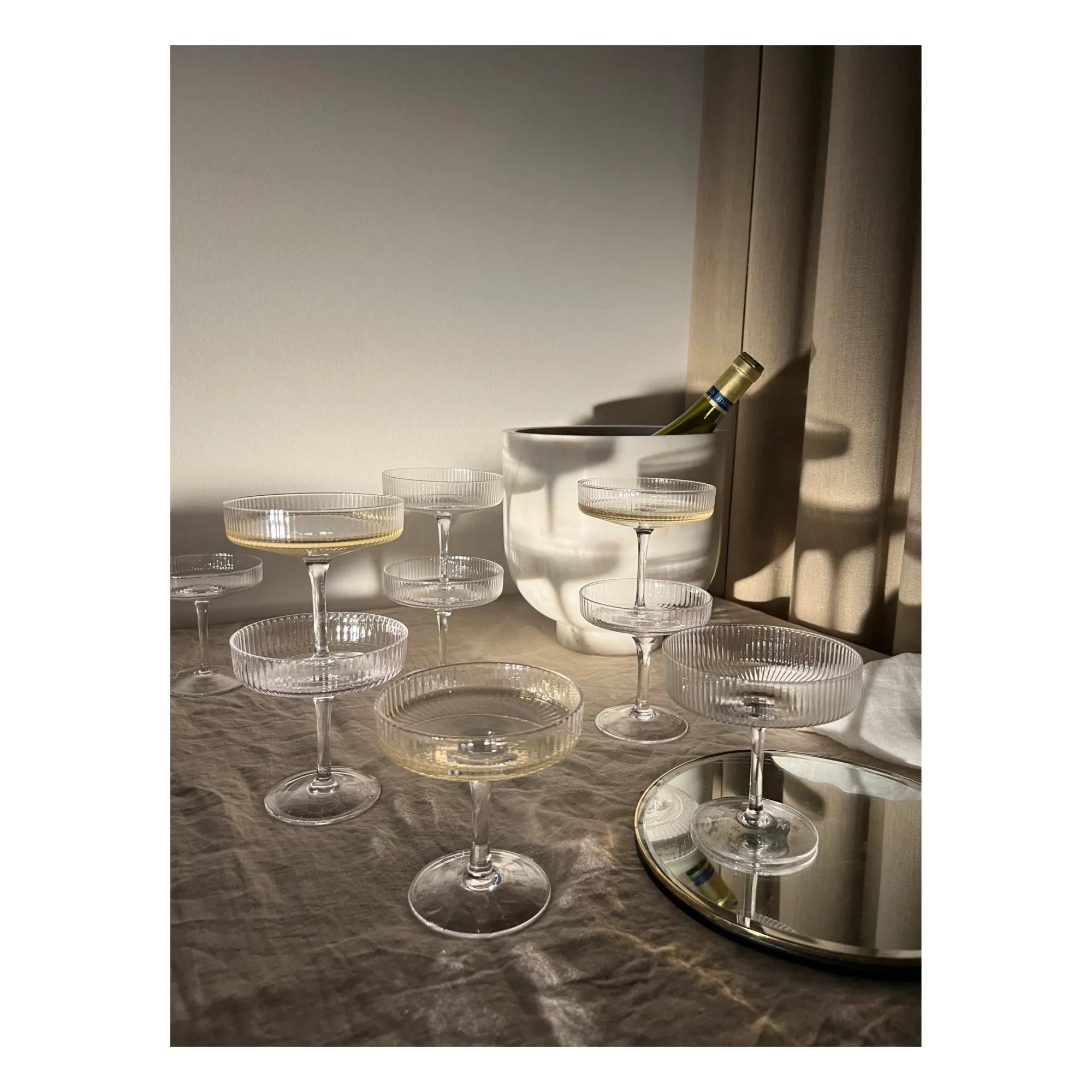 Ferm Living - Ripple Champagne Glass - Set of 2
