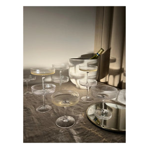 Ferm Living - Ripple Champagne Glass - Set of 2