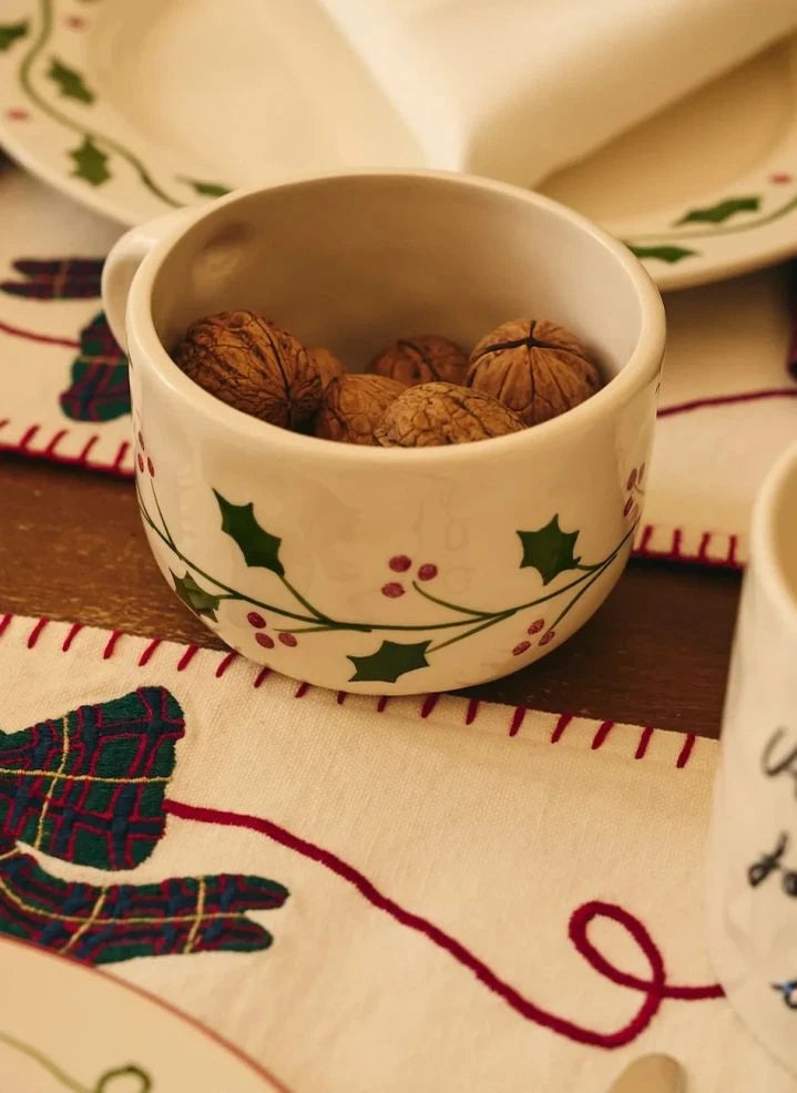 Anna + Nina - Holly Cappuccino Cup | White