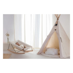 Nobodinoz - Growing Green Baby Rocker | Cream