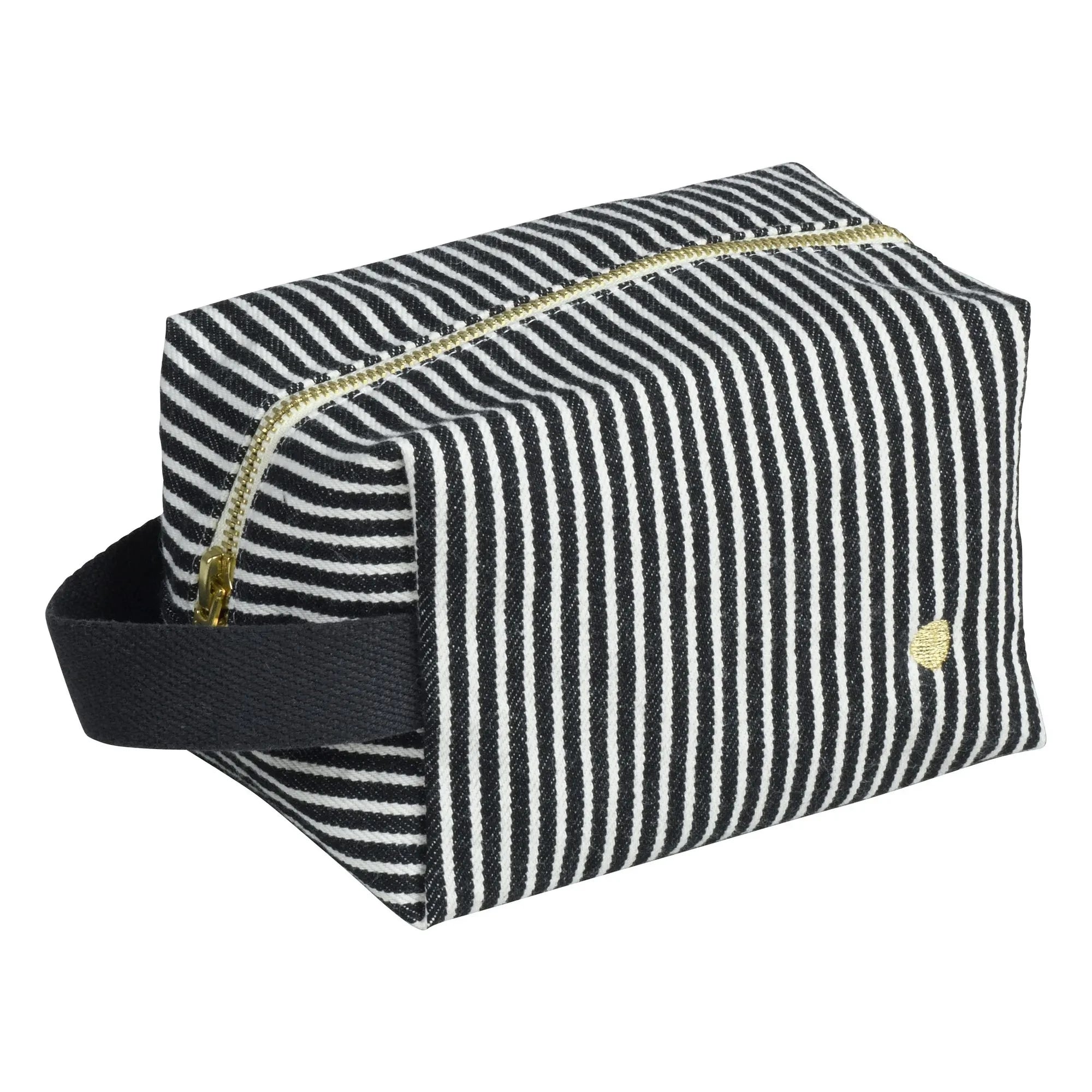 La cerise sur le gâteau - Basile Organic Cotton Striped Cube Diaper Bag | Caviar