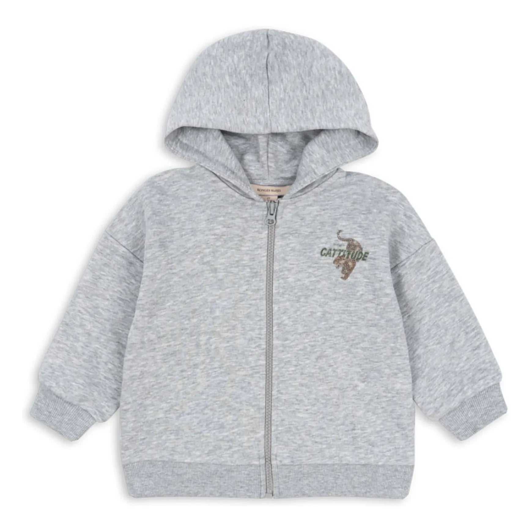 Konges Sløjd - Lou Tiger Organic Cotton Sweatshirt | Heather Grey