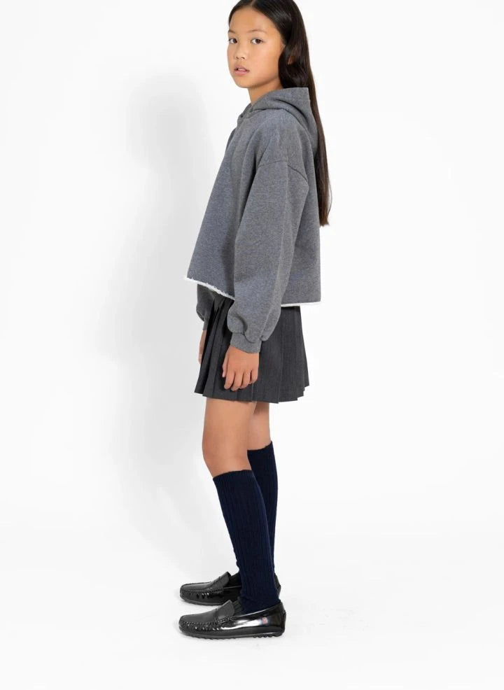 Smallable Kid - Bath Pleated Skirt | Heather grey