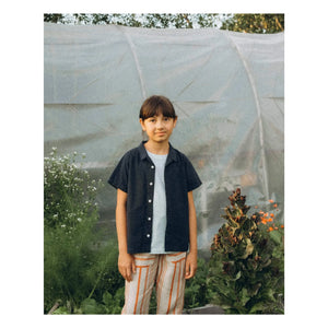 Matona - Plain Organic Cotton Shirt | Navy