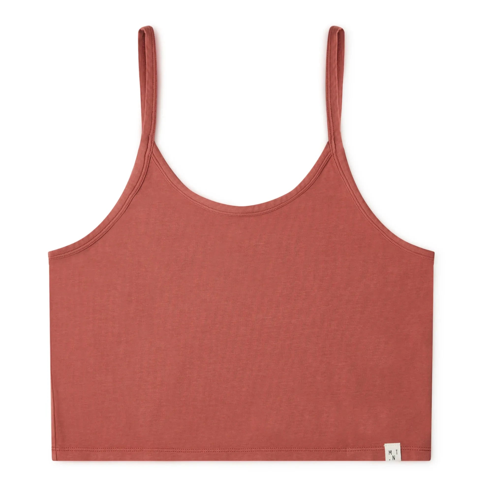 Matona - Organik Pamuk Crop Top - Kadın Koleksiyonu | Tuğla kırmızısı