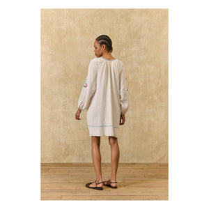 Louise Misha - Janicianne organic cotton dress | White