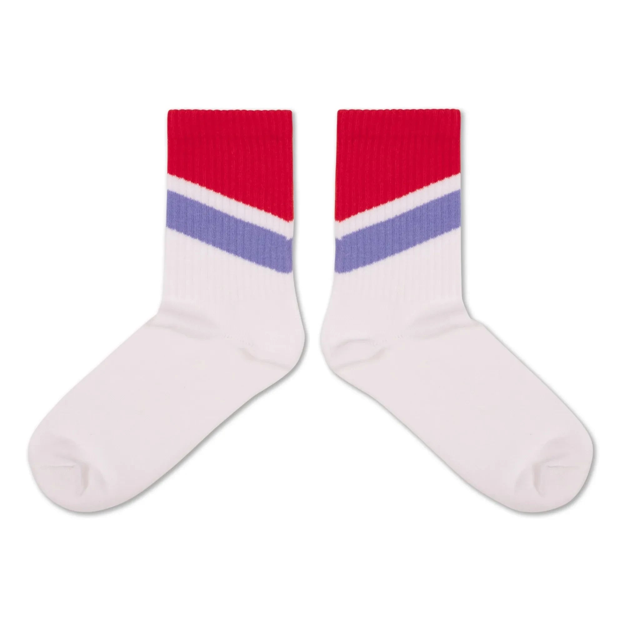 Repose AMS - Striped Socks | White
