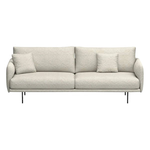 Panac Edition - Bouclé Fabric Isly 3-Seater Sofa - 205 cm | Off-White