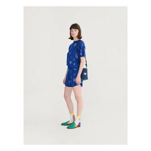 Bobo Choses - Summer Travel Organic Cotton Shorts | Blue