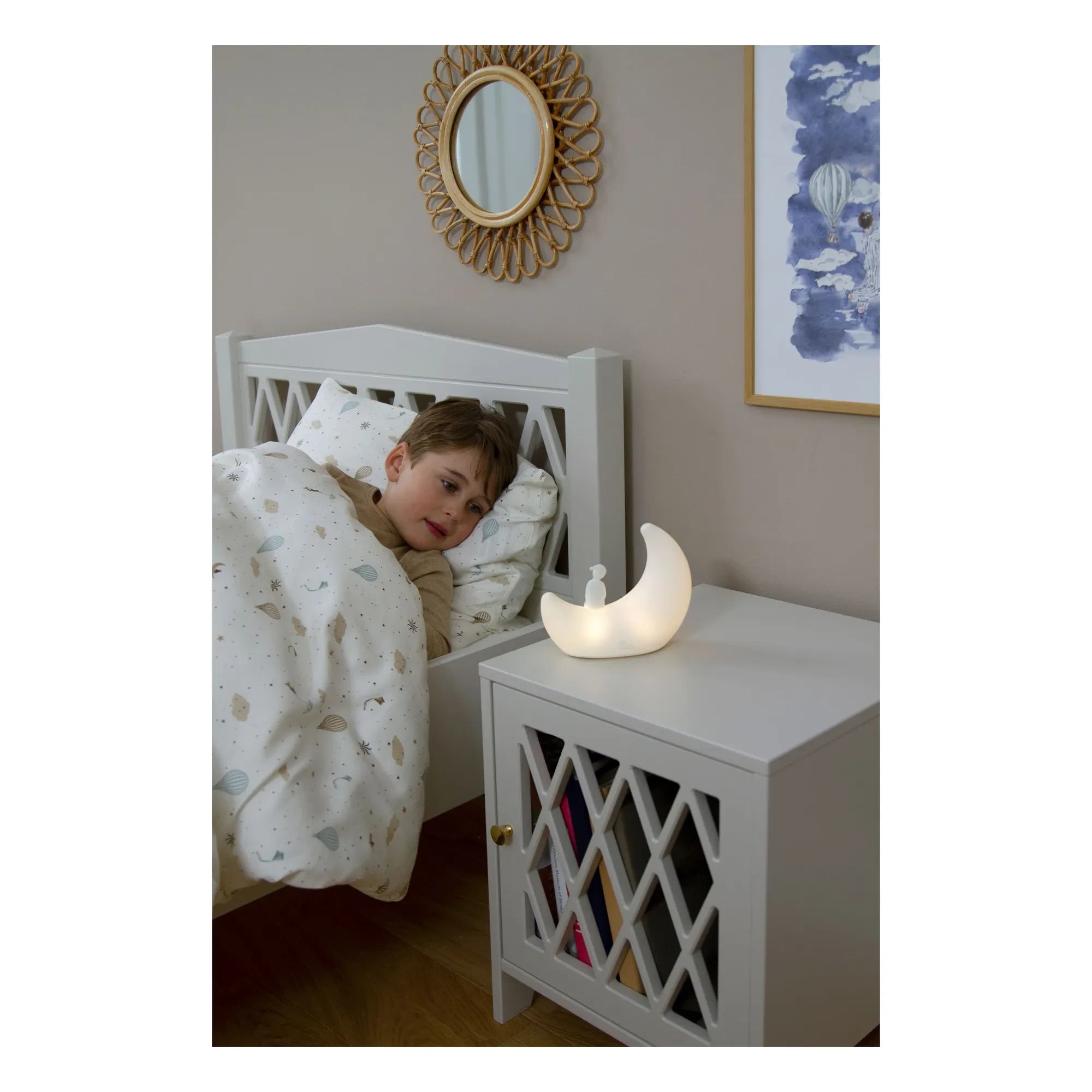 Cam Cam - Moonlight Night Light | White