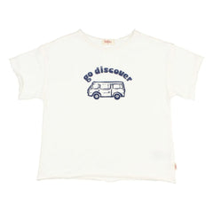 Búho - Go Discover T-shirt Organic cotton | White