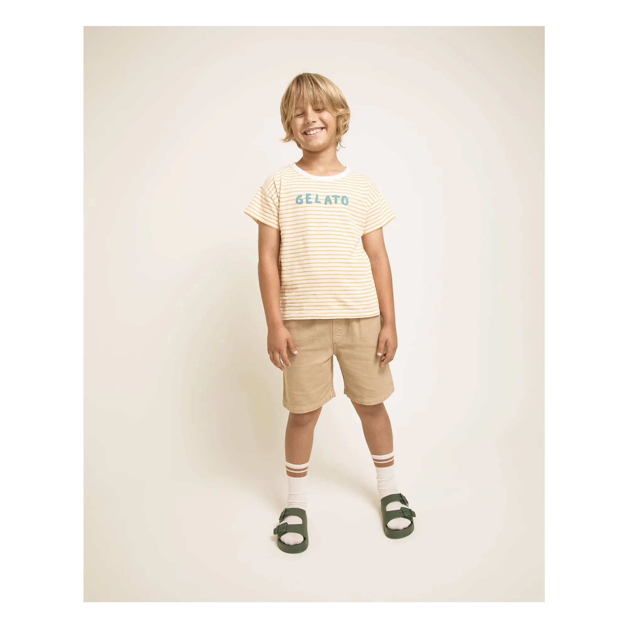 Búho - Linen Bermuda Shorts | Beige