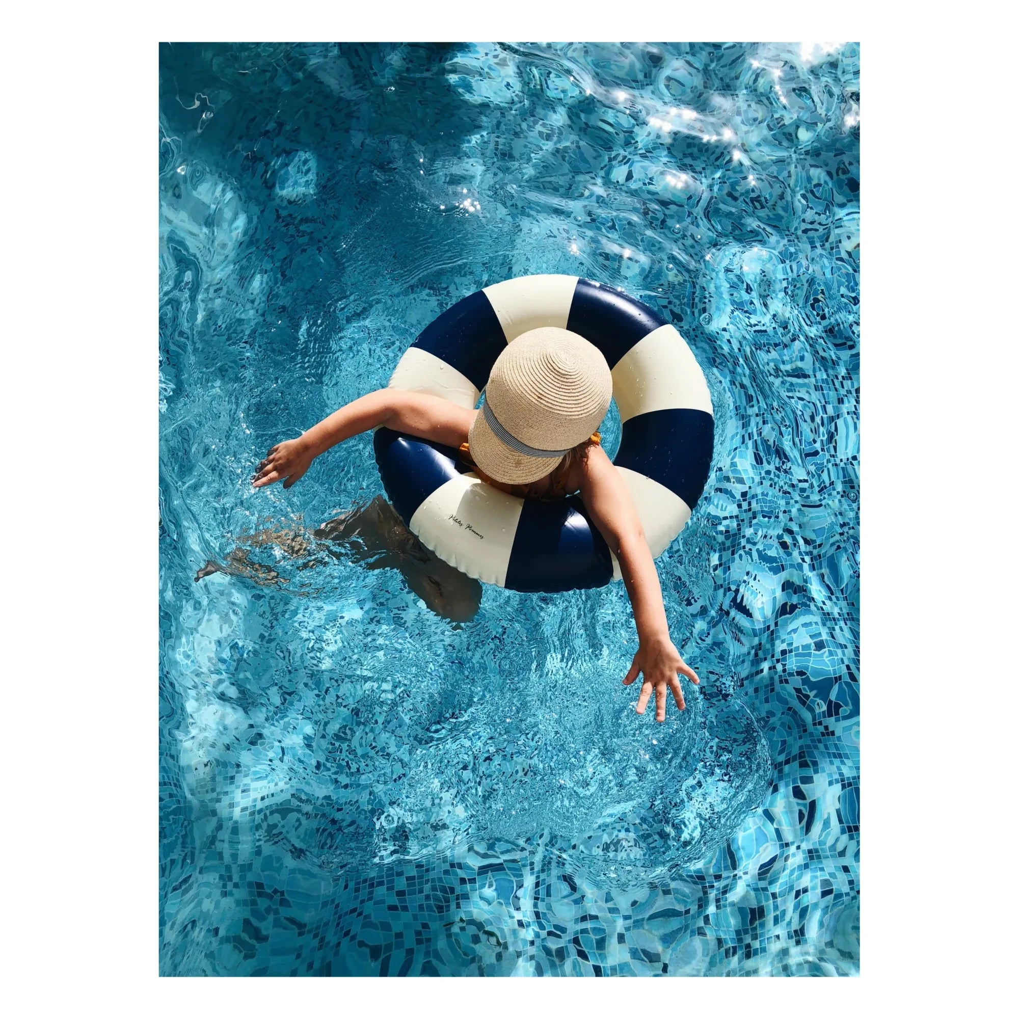 Petites Pommes - Olivia Inflatable Donut | Navy Blue