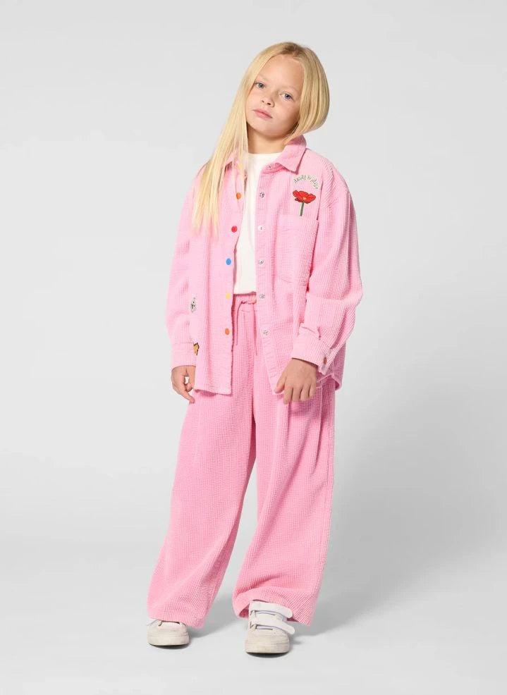 Kenzo - Kadife Lastikli Pantolon | Şeker Pembe