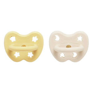 Hevea - Natural Rubber Physiological Pacifiers - Set of 2 | Beige