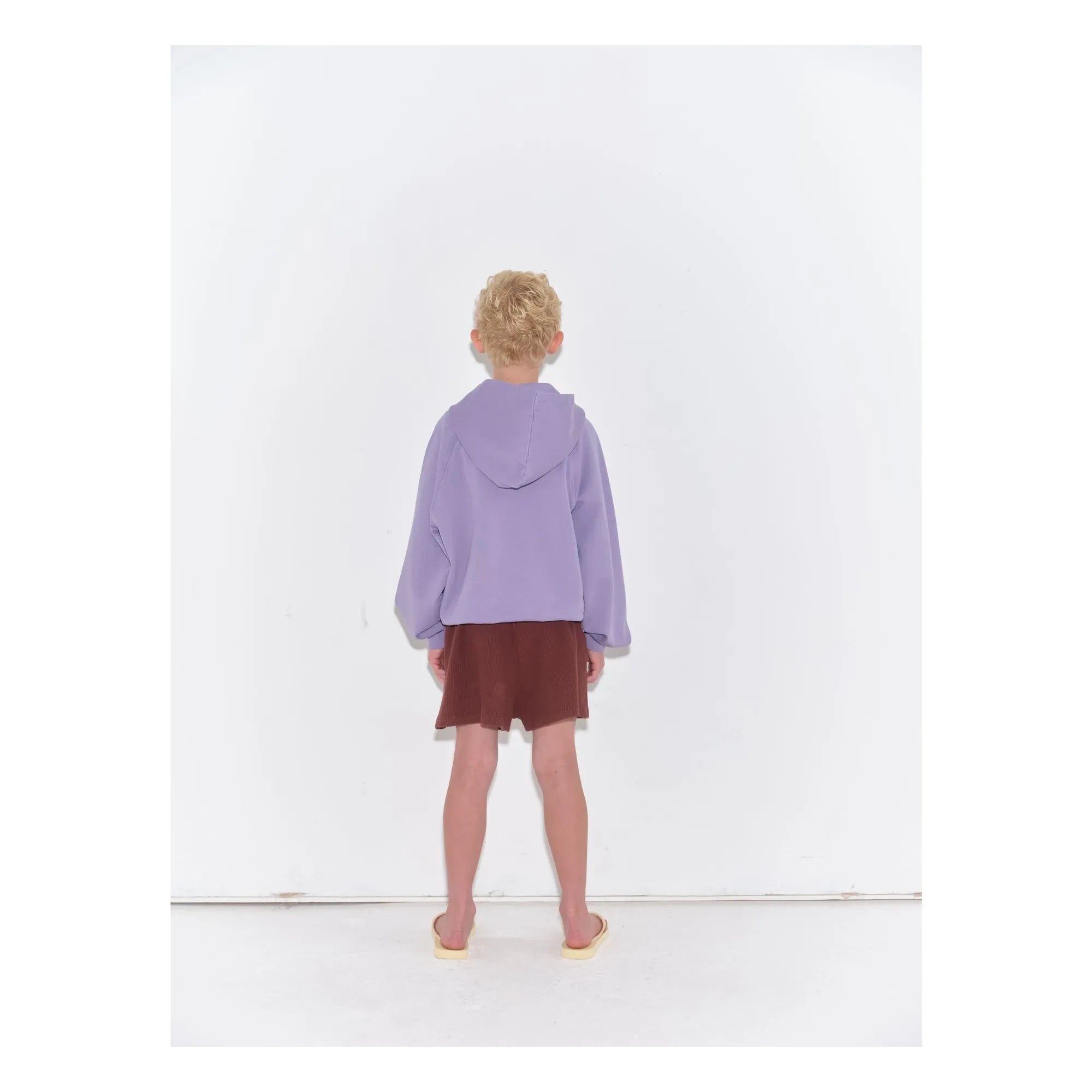 Main Story - Organic Cotton Buttoned Romper | Chocolate