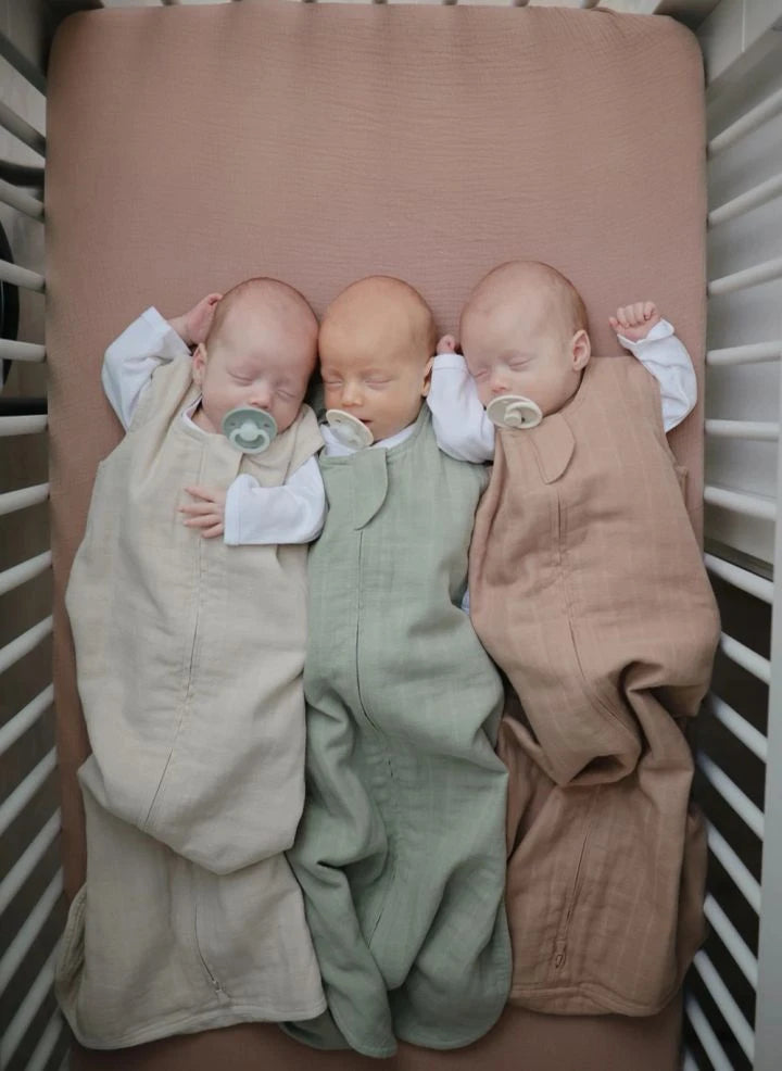 Mushie - Lightweight sleeping bag, organic cotton | Sage