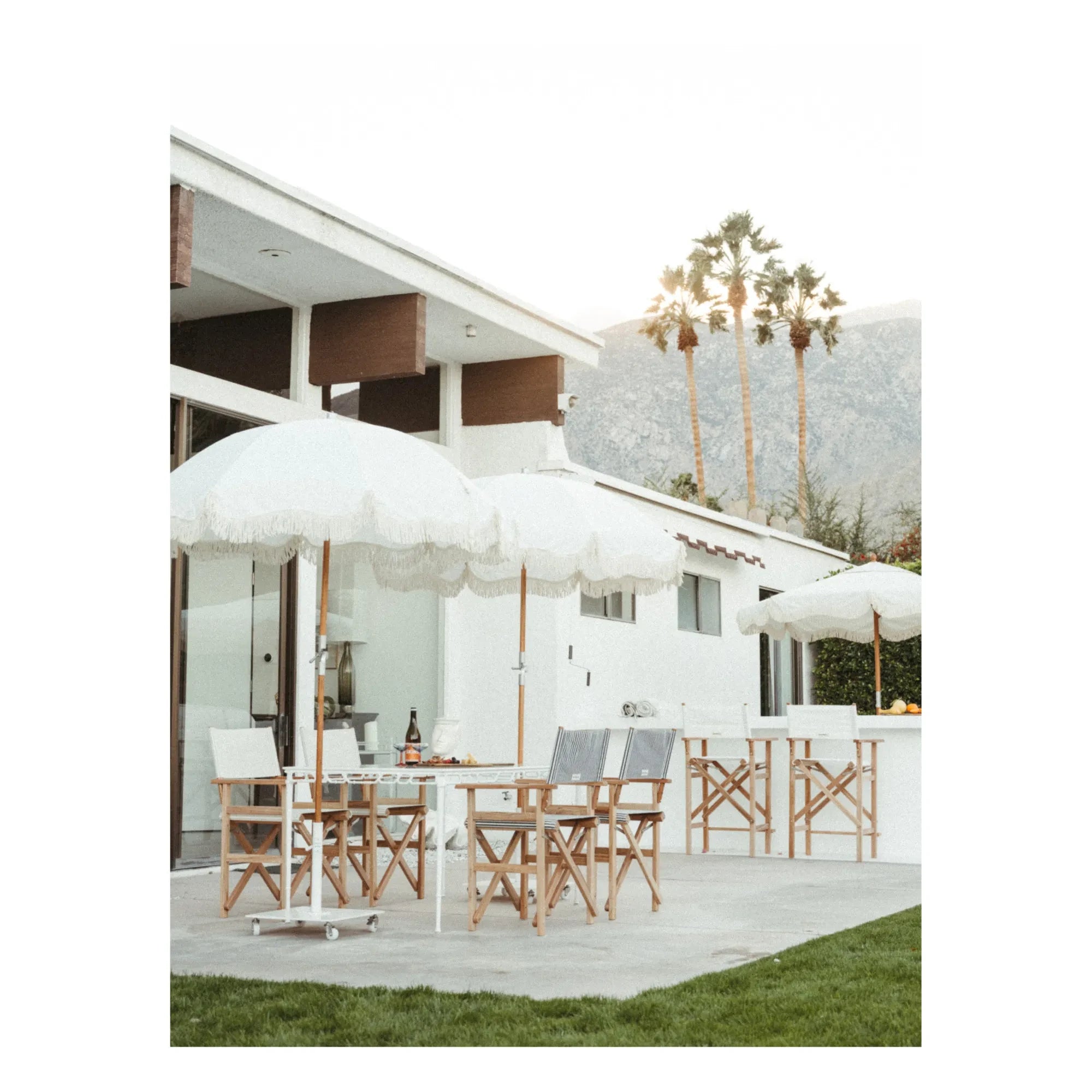 Business & Pleasure Co. - Umbrella Base with Wheels - Set of 4 | White