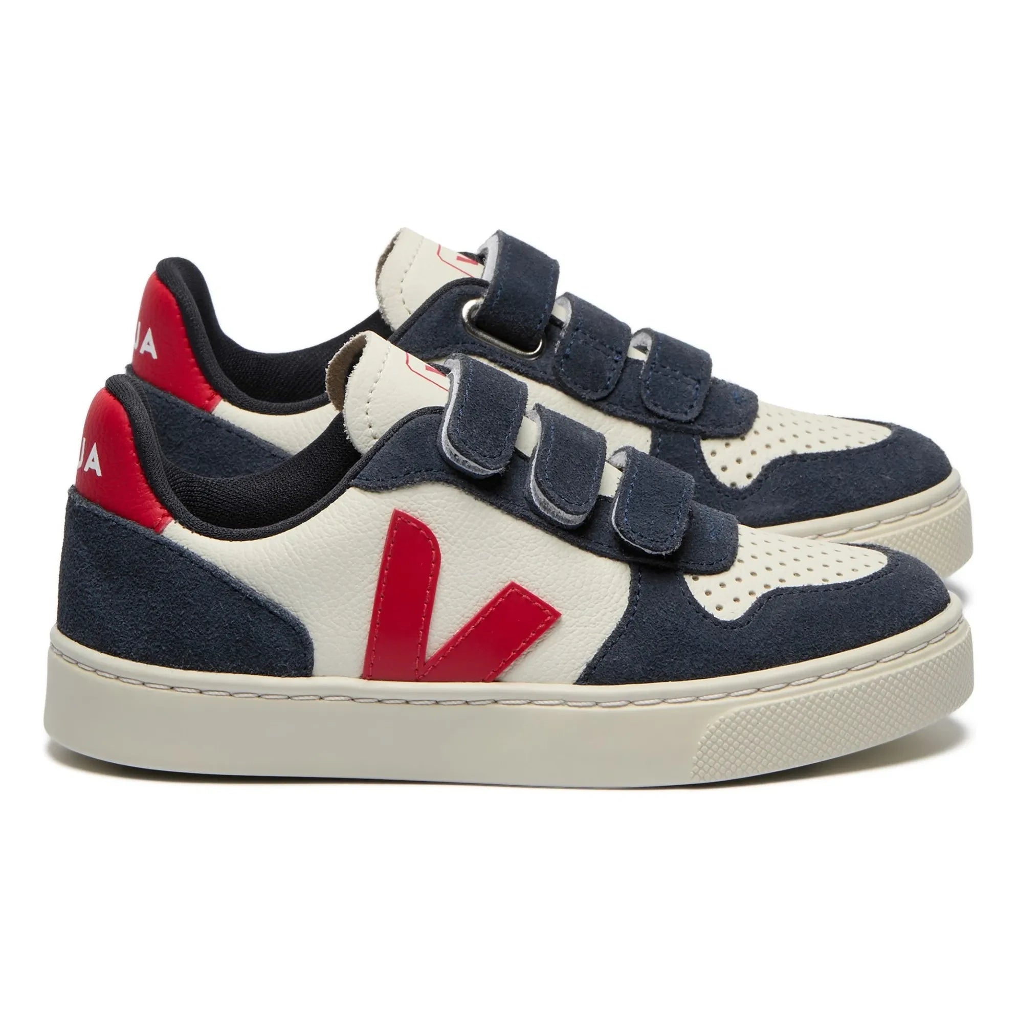 Veja - V-10 Sneakers with Scratch Detail | Navy Blue