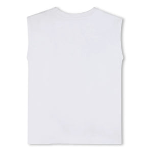 Zadig & Voltaire - Logo Strass Jersey T-shirt | Beyaz