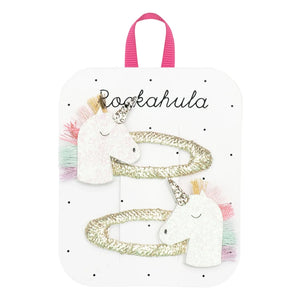 Rockahula Kids - 2 Unicorn hair clip sets | Gold