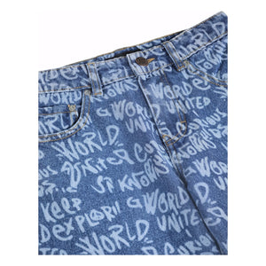 Molo - Aiden Organik Pamuk Graffiti Jean | Mavi