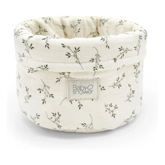 Babyshower - Oliver Bloom Storage Basket | Ecru