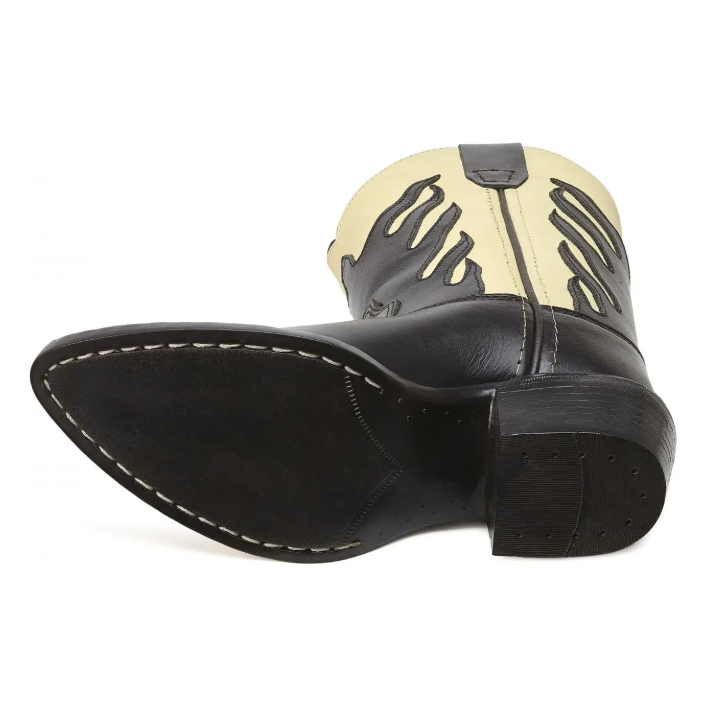 Bootstock - Santiags Flames Black | Black
