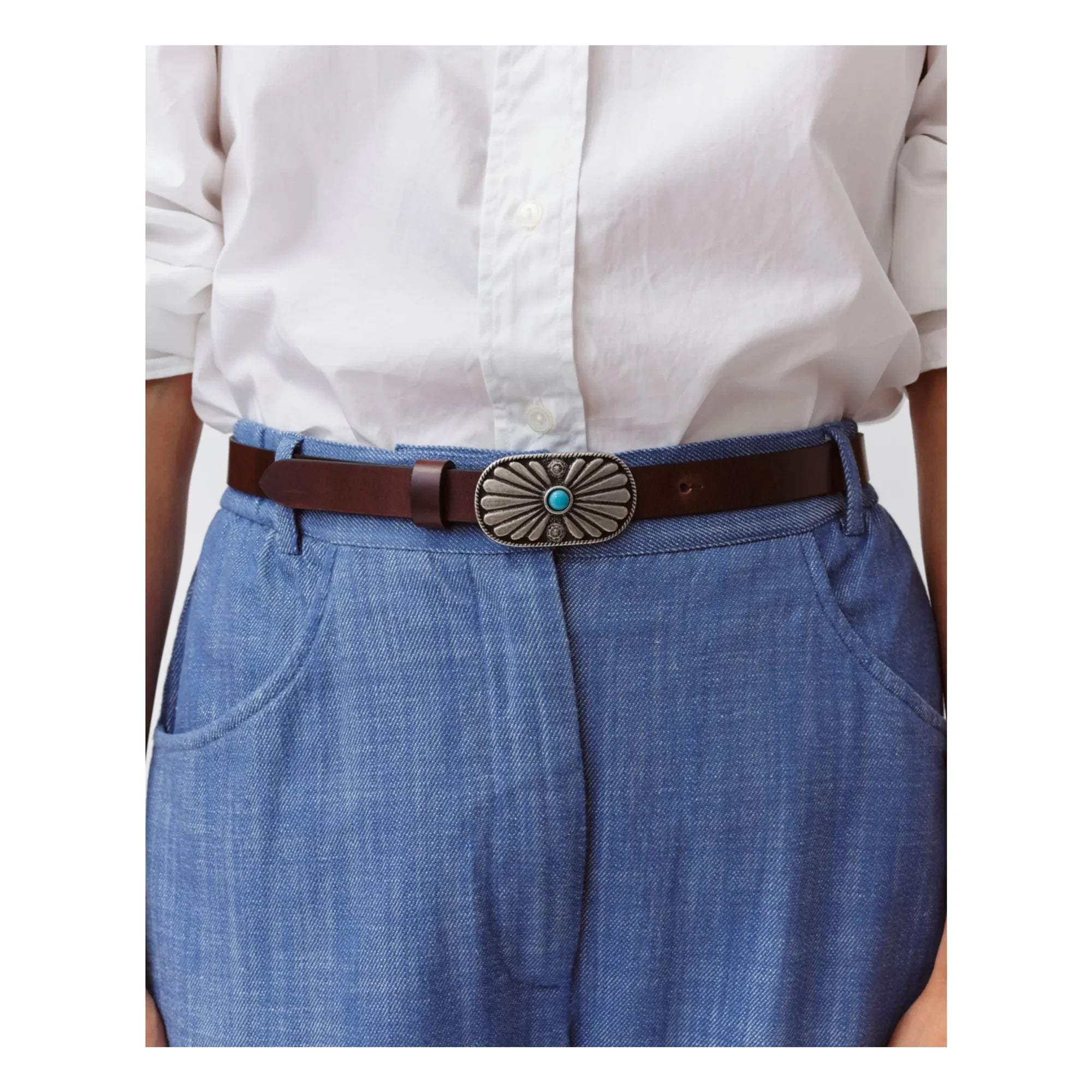 Diega - Corlo Leather Belt | Chocolate