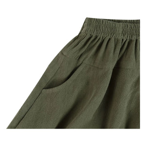 Donsje - Mazena Linen Shorts | Dark Khaki