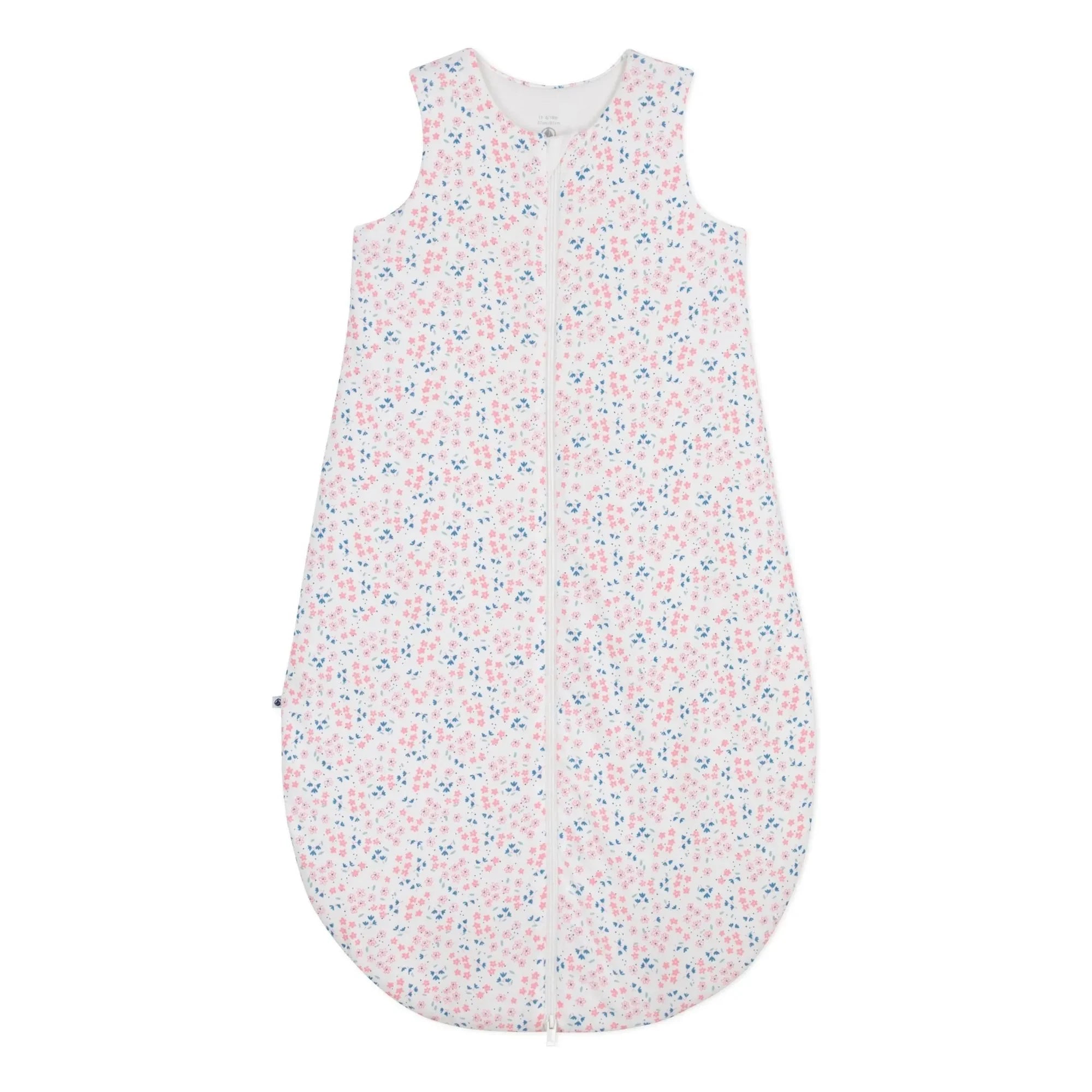 Petit Bateau - Fleurie Organik Pamuk uyku tulumu | Beyaz