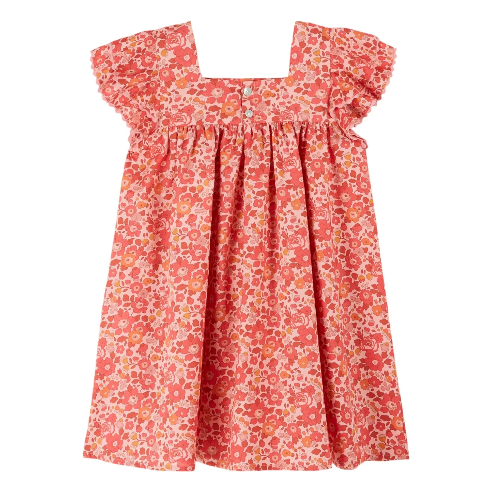 Emile et Ida - Liberty Dress | Coral