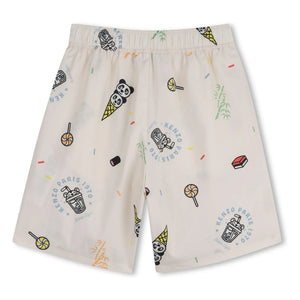 Kenzo - Happy Sweet Panda Bermuda Shorts | Ecru