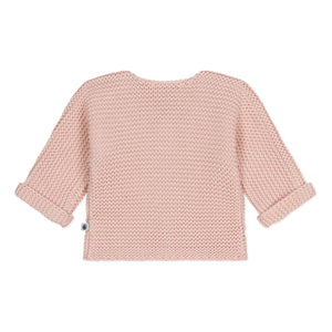 Petit Bateau - Mafa Point Mousse Cardigan | Powder Pink