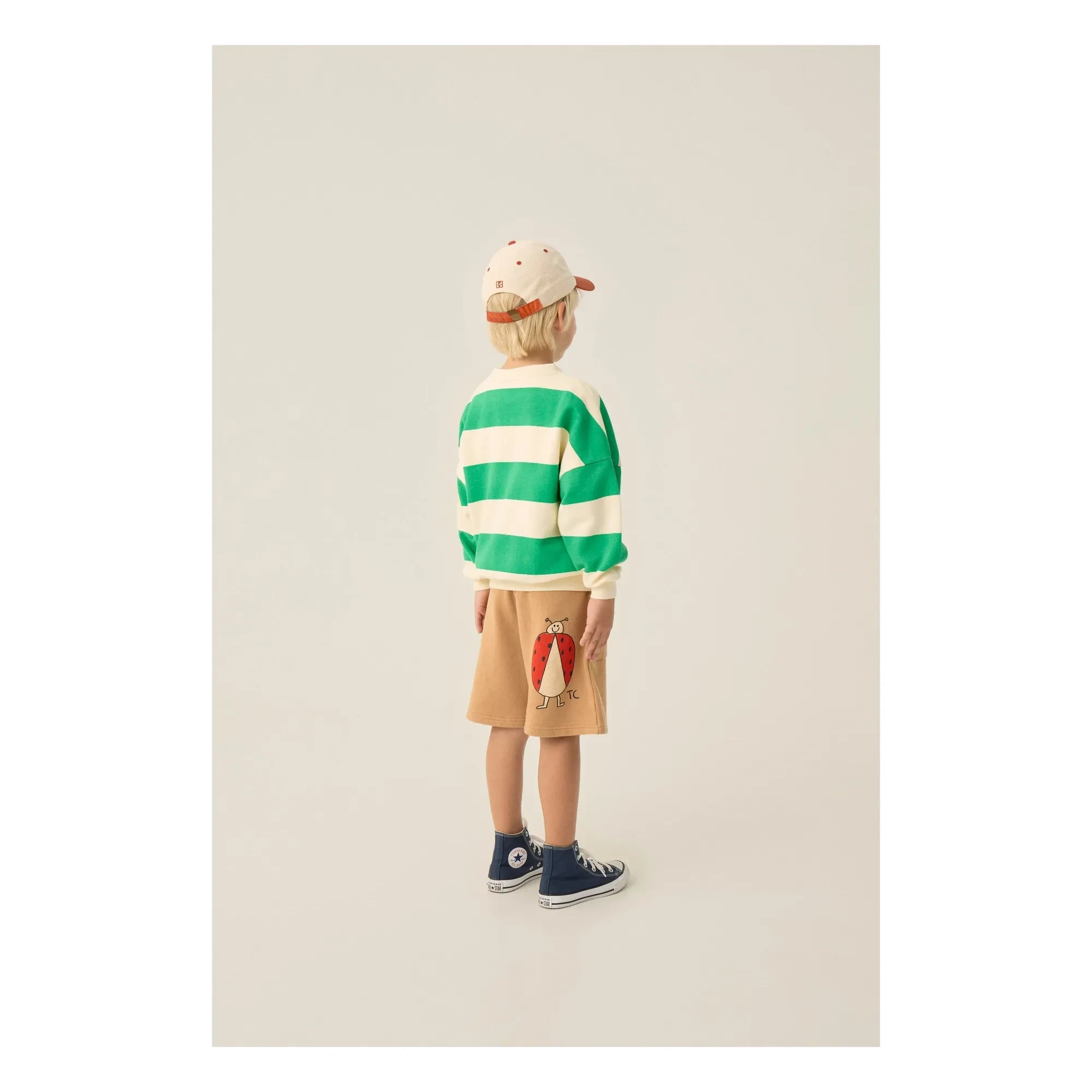 The Campamento - Oversized Striped Sweatshirt | Green