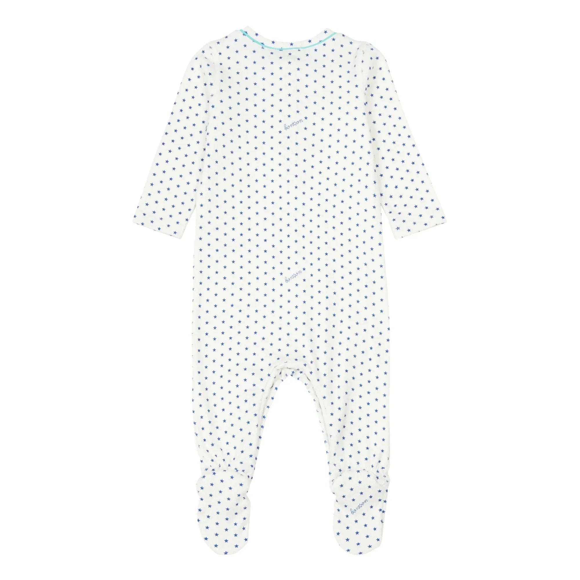 Bonton - Jersey Star Patterned Pajama - No Sleep Club Collection | Blue