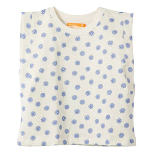 Fabula - Soleils Molton Sleeveless Sweatshirt | White