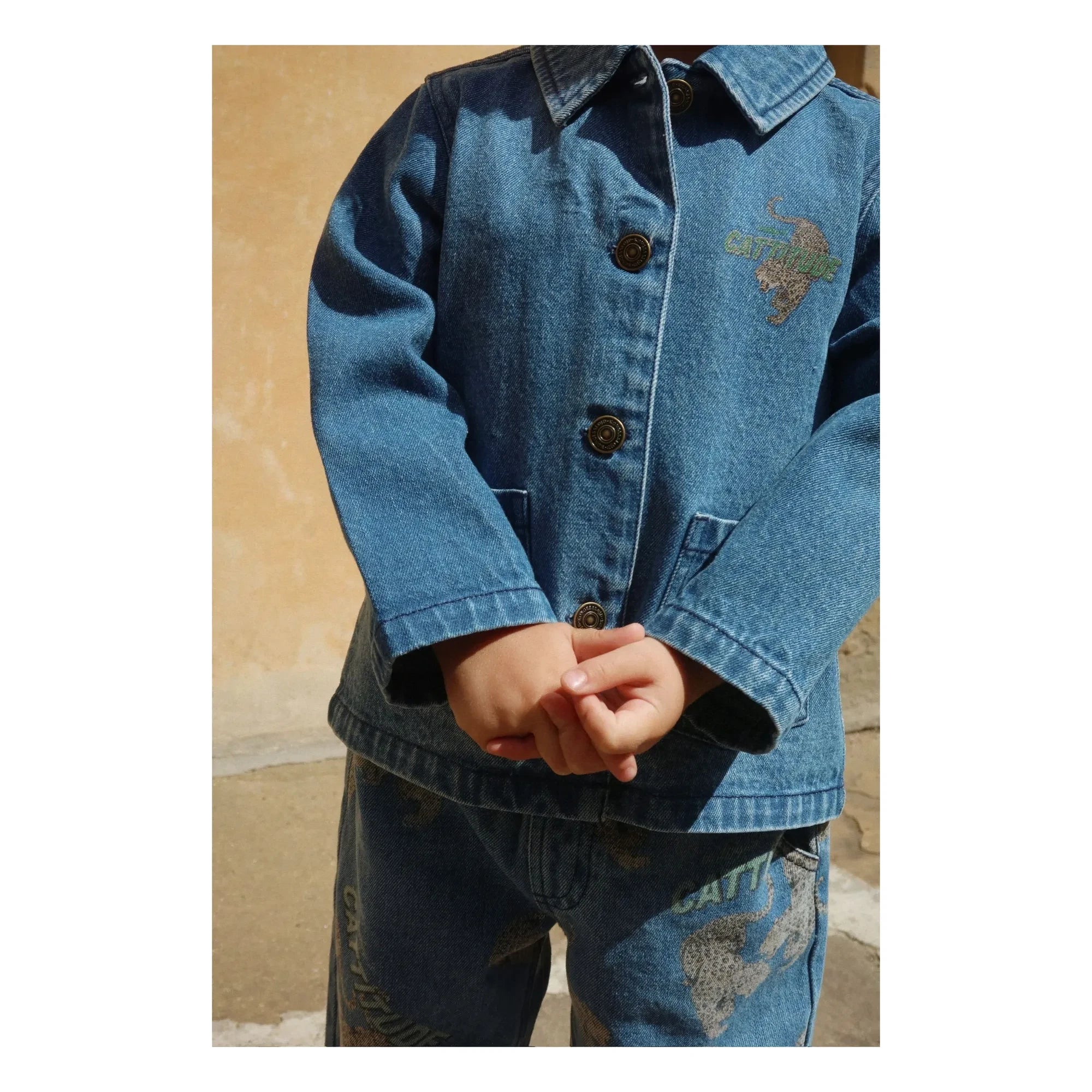 Konges Sløjd - Organic Cotton Cheetahs Mug Jeans | Blue