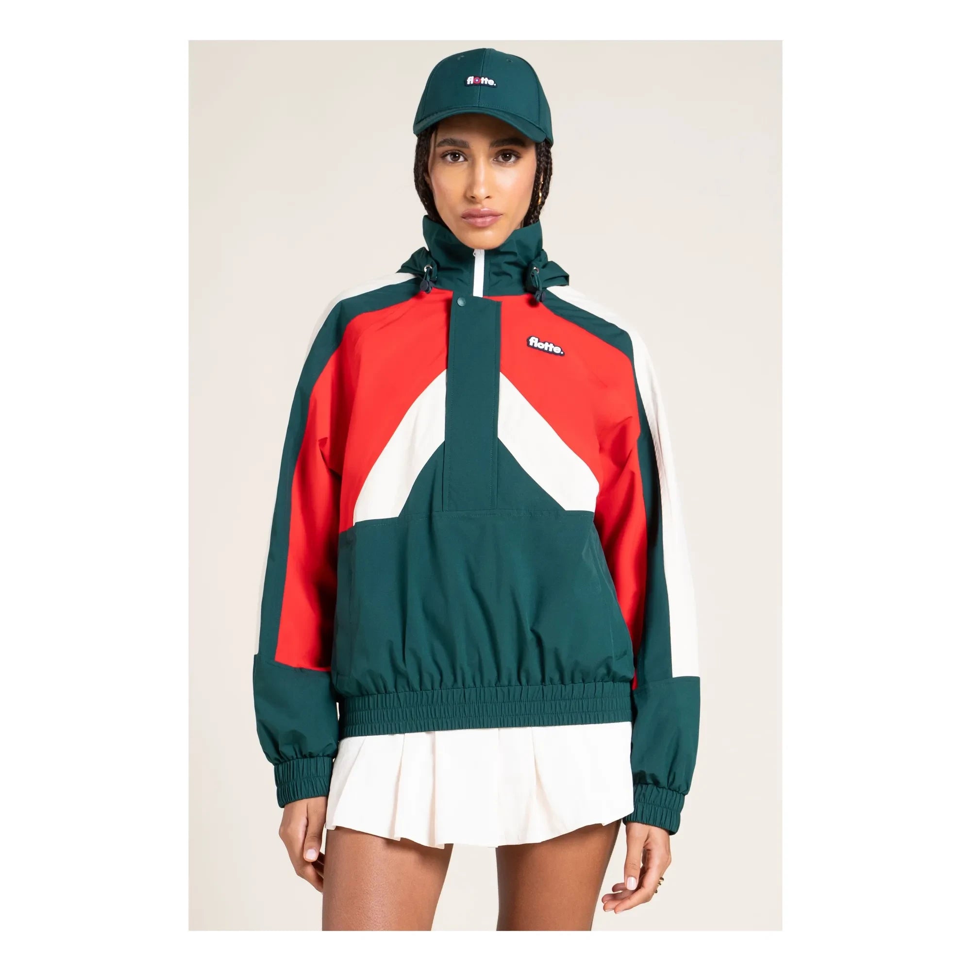 Flotte - Abbesses waterproof jacket | Red