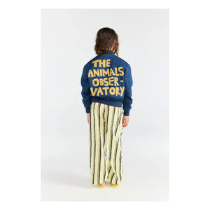 The Animals Observatory - Denim Finch Bomber with Organic Cotton | Dark Blue