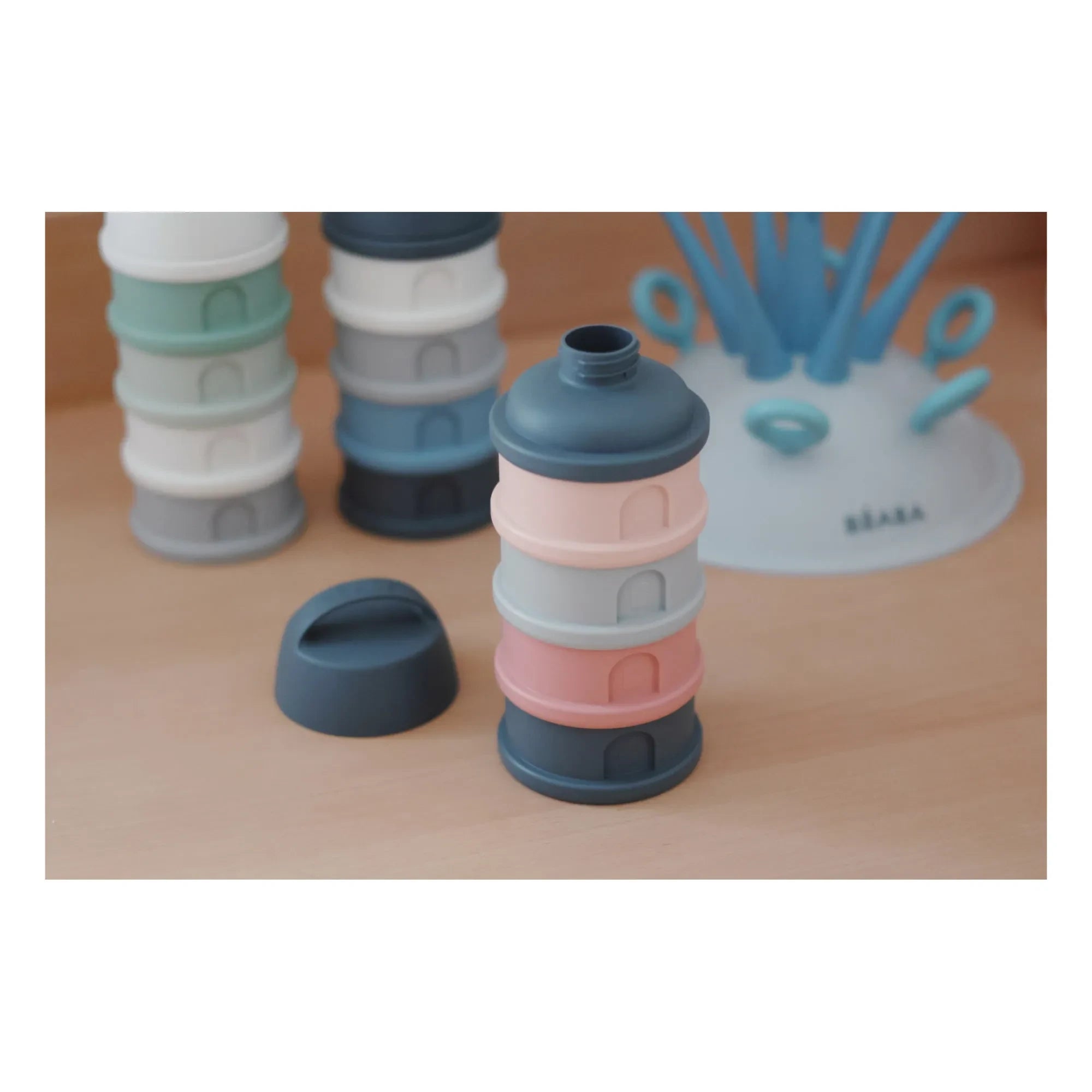 Béaba - 4-Compartment Dose Container | Pink