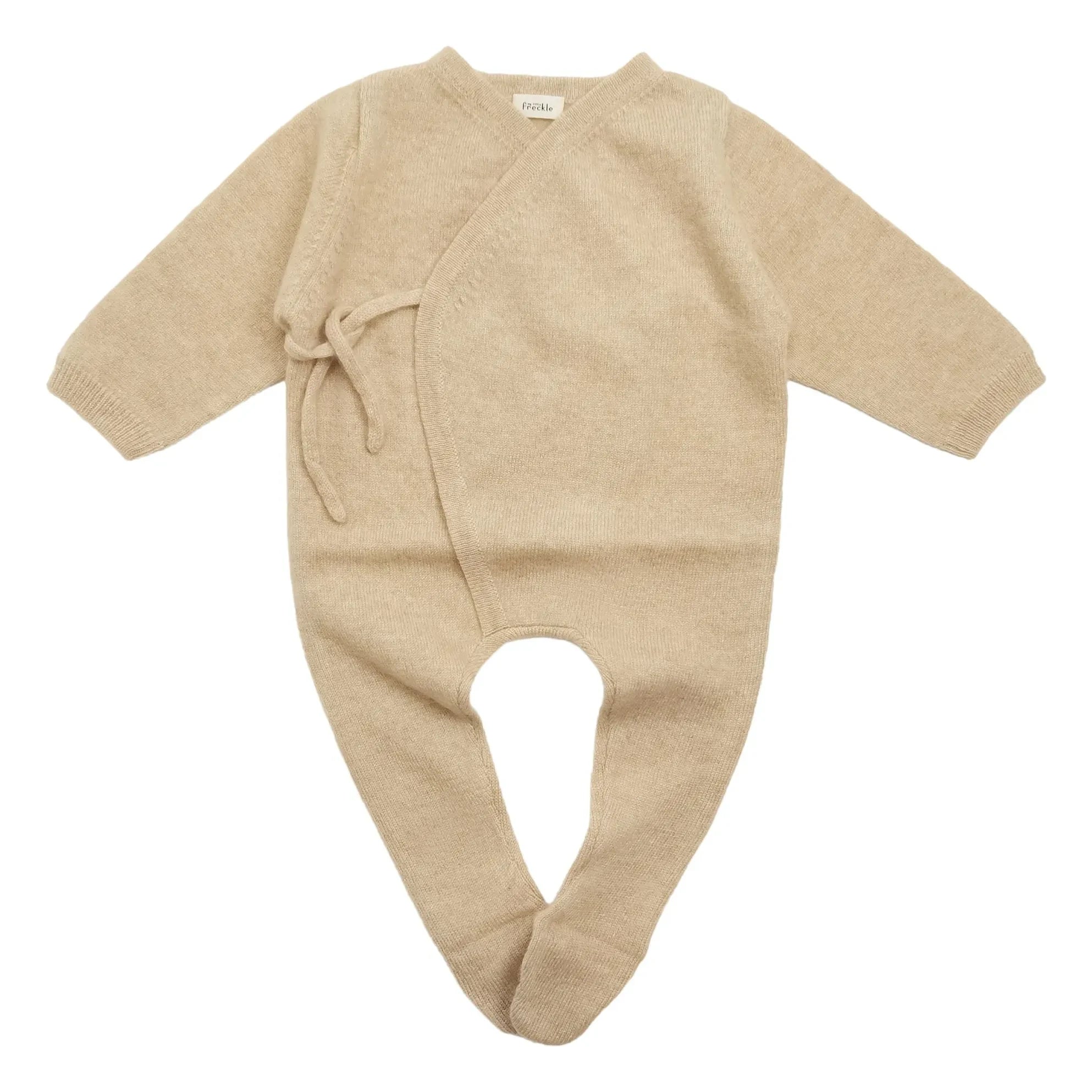 My Little Freckle - Baby Grow Organic Cashmere Romper | Caramel