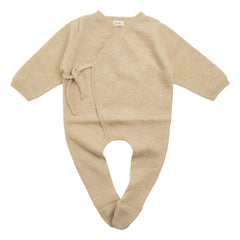 My Little Freckle - Baby Grow Organic Cashmere Romper | Caramel