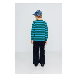 Tinycottons - Organic Cotton Striped T-Shirt | Dark Green