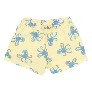 Búho - Octopus Swim Shorts Organic Cotton | Yellow