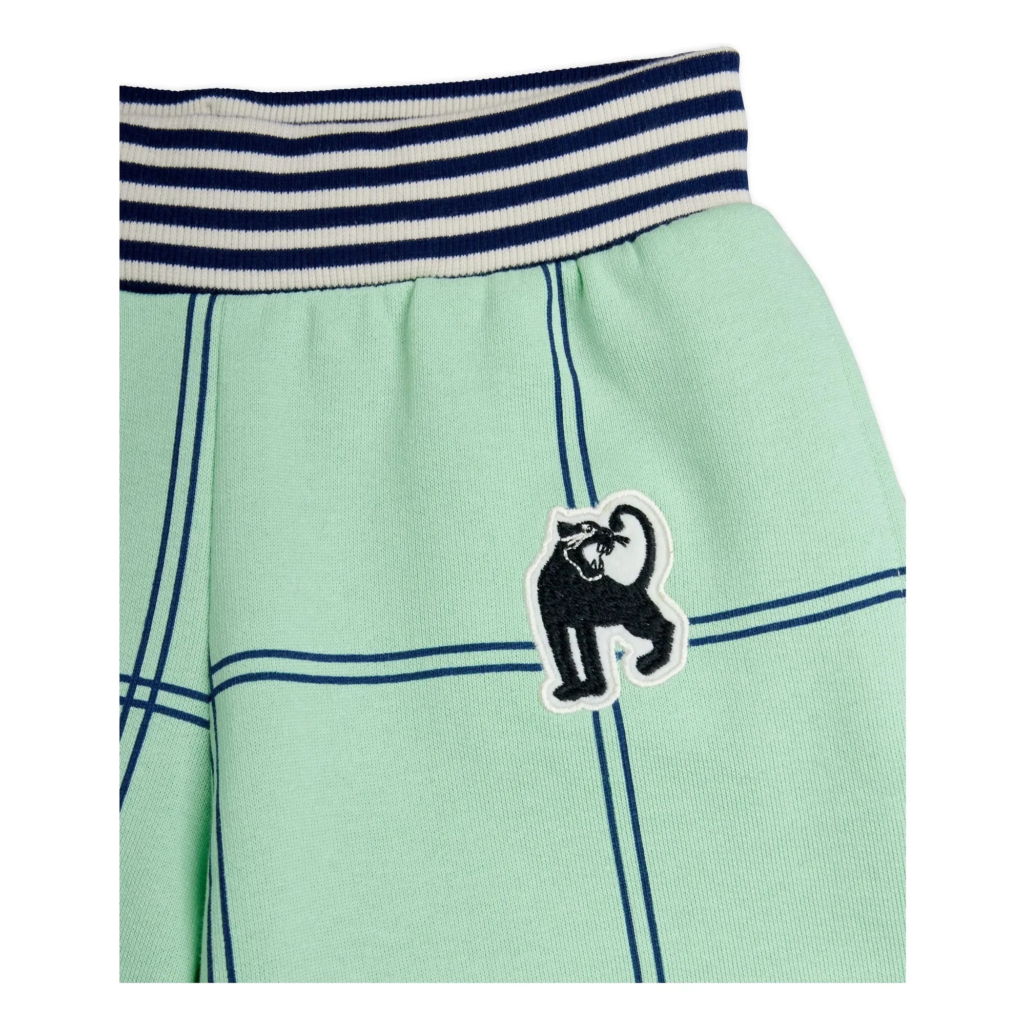 Mini Rodini - Organic Cotton Checkered Shorts | Green