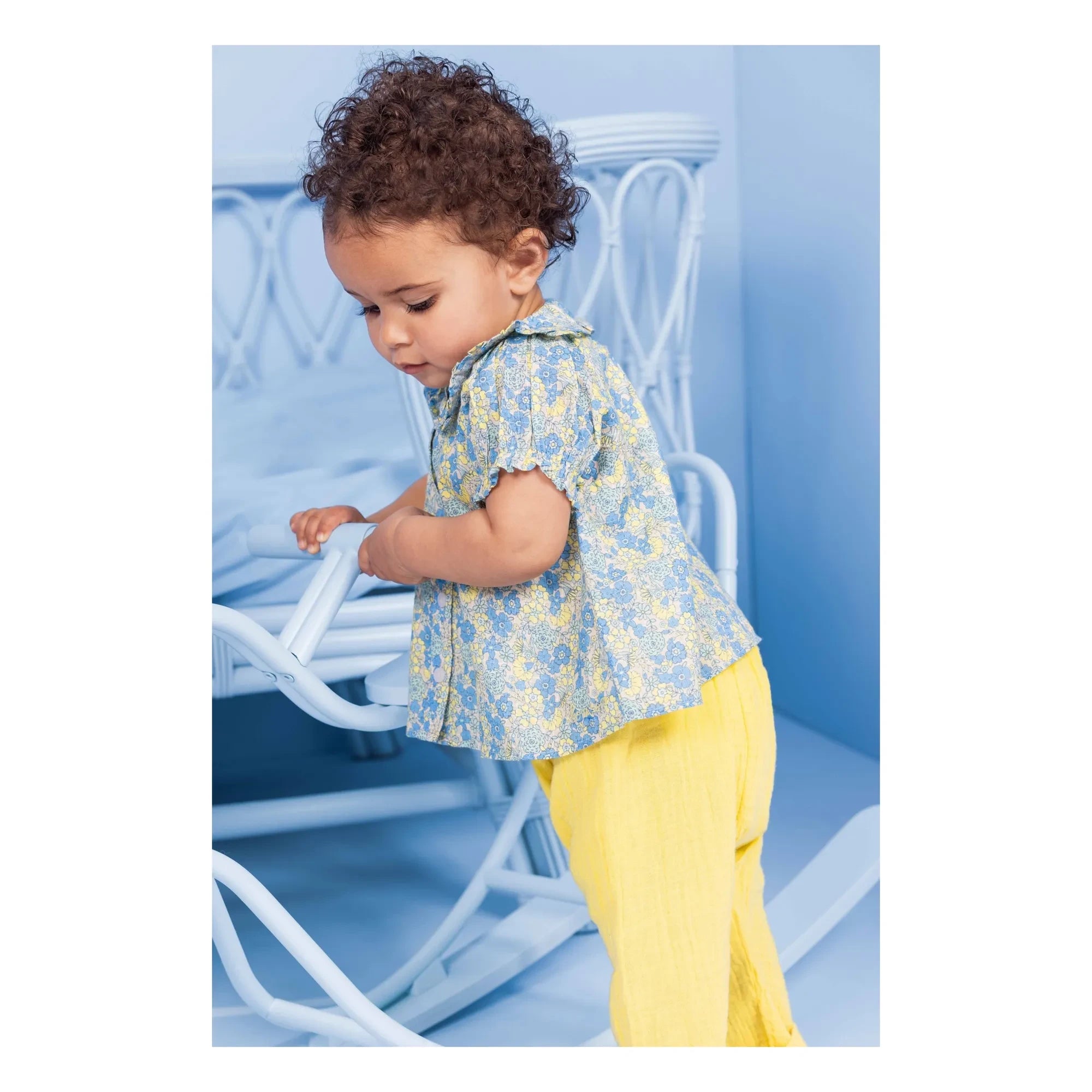 Bonton - Laos Cotton Gauze Pants | Yellow