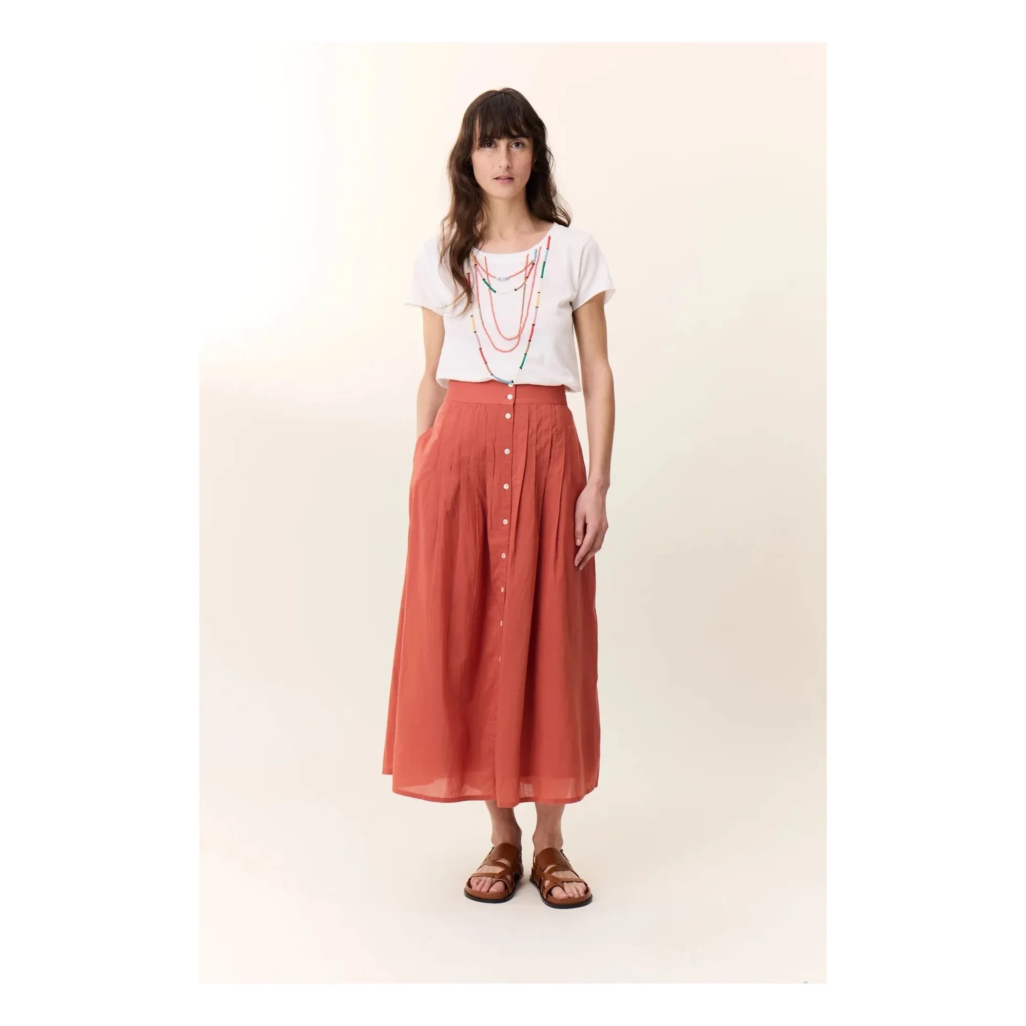 Leon & Harper - Toro Organic Cotton T-Shirt | White